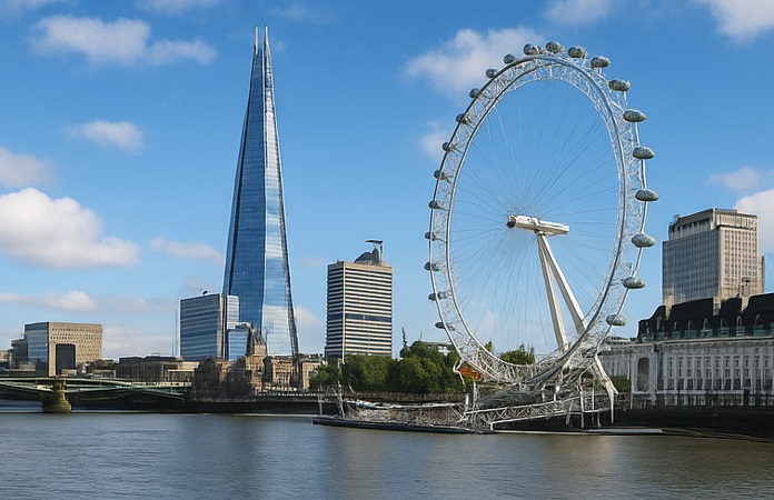 The London Eye and the Shard